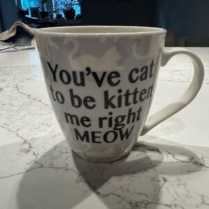 Cat-Themed White Mug